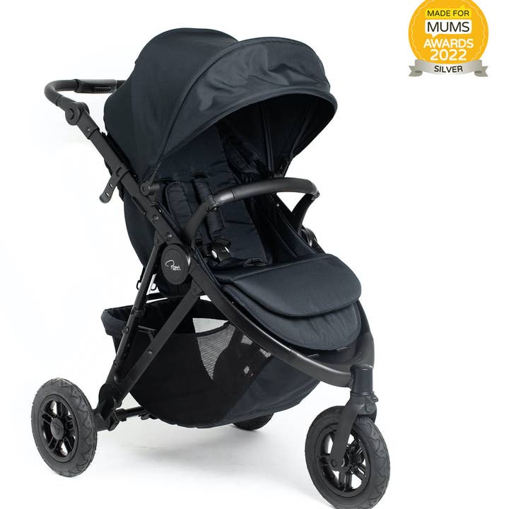 Roma Atlas Jet Black 3-Wheel Baby Stroller and other Purchase Wholesale double stroller. Free Returns & Net 60 Terms on Faire trending on Faire.