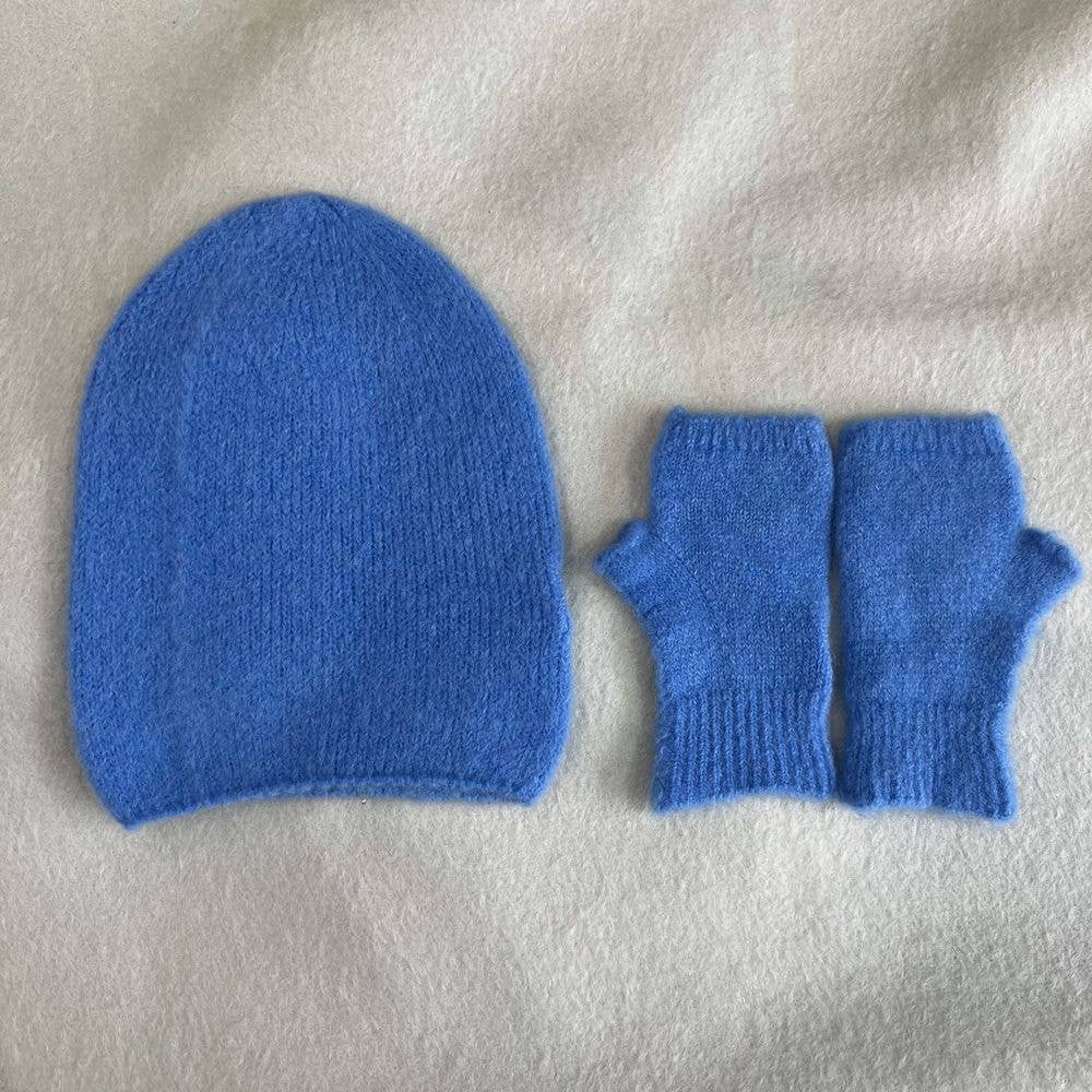 NOELINE – Conjunto de acessórios de inverno – Mulher por atacado – Chapéu alfa bebé & mitenes 7408/74021