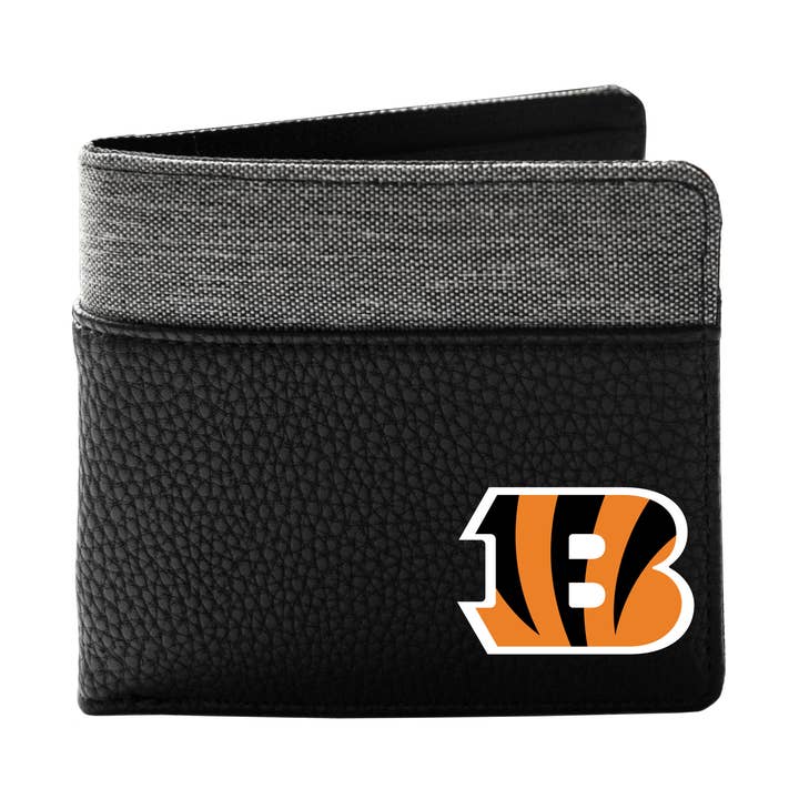 NFL Cincinnati Bengals Pebble Bi-Fold Wallet for wholesale by Little Earth Productions