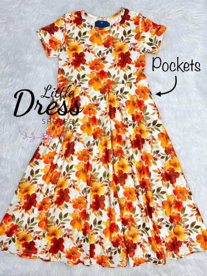 Herfst Bloemen Maxi voor wholesale door Little dress shoppe