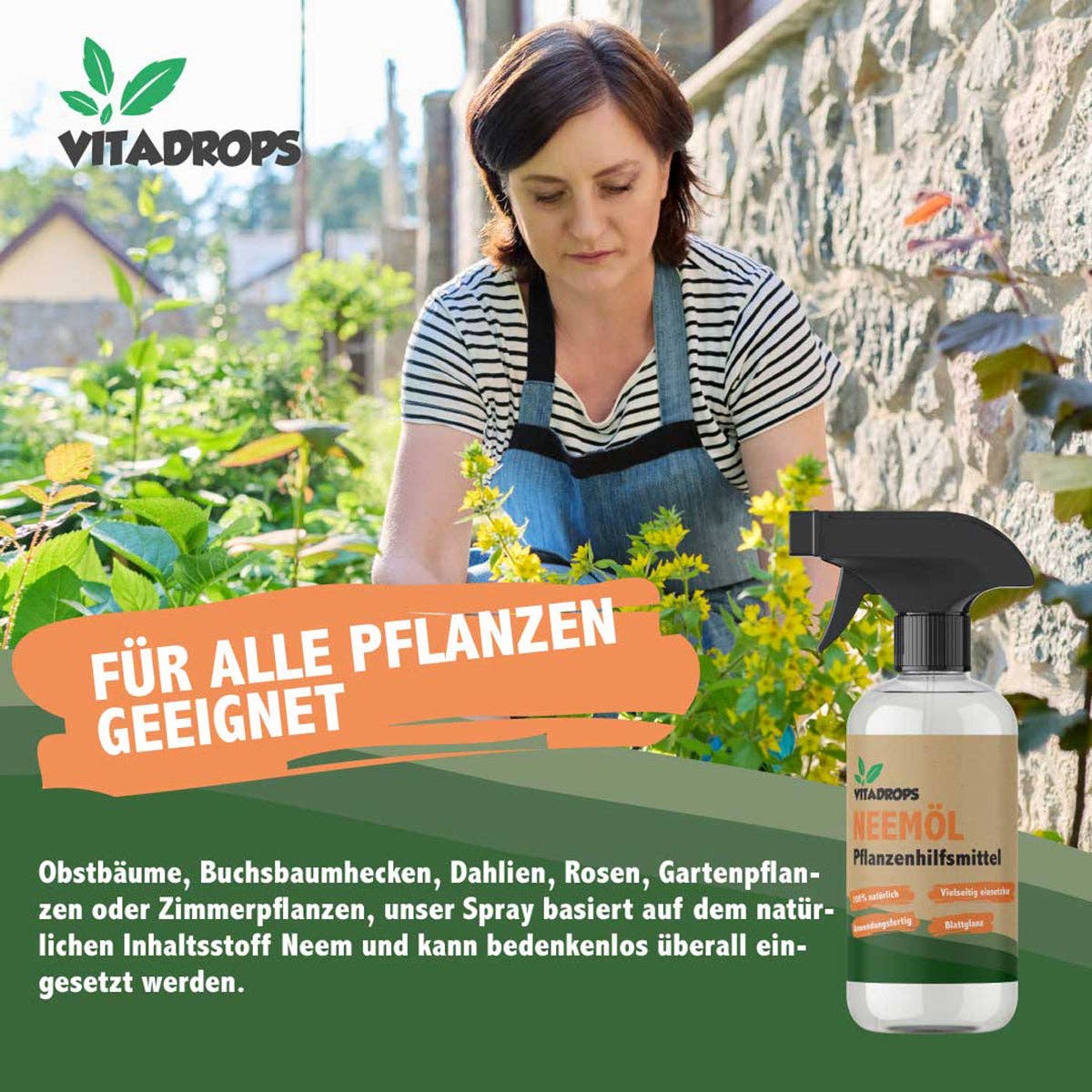 Close Up GmbH - Wholesale Insect Repellent - Vitadrops Neem Oil Plant Protection Spray Neem Oil1