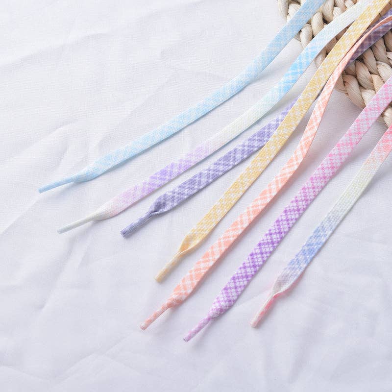 Funkyrel® Atzbranding Limited – Engroshandel Snørebånd - Unisex – Check Plaid farverige snørebånd - flerfarvet tilgængelig19