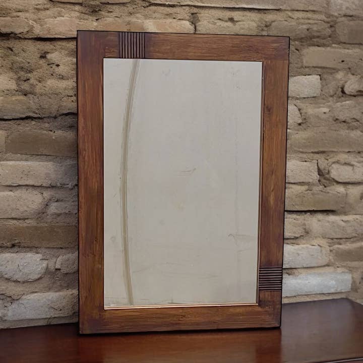 Wooden Rectangle Mirror for wholesale by vidh imports