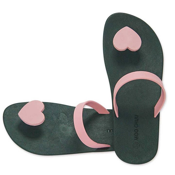 MOO CHUU UK – wholesale Flip Flops – Women’s – Sweety Heart Flipflops - Choose Your Own Colour Way - Eco10