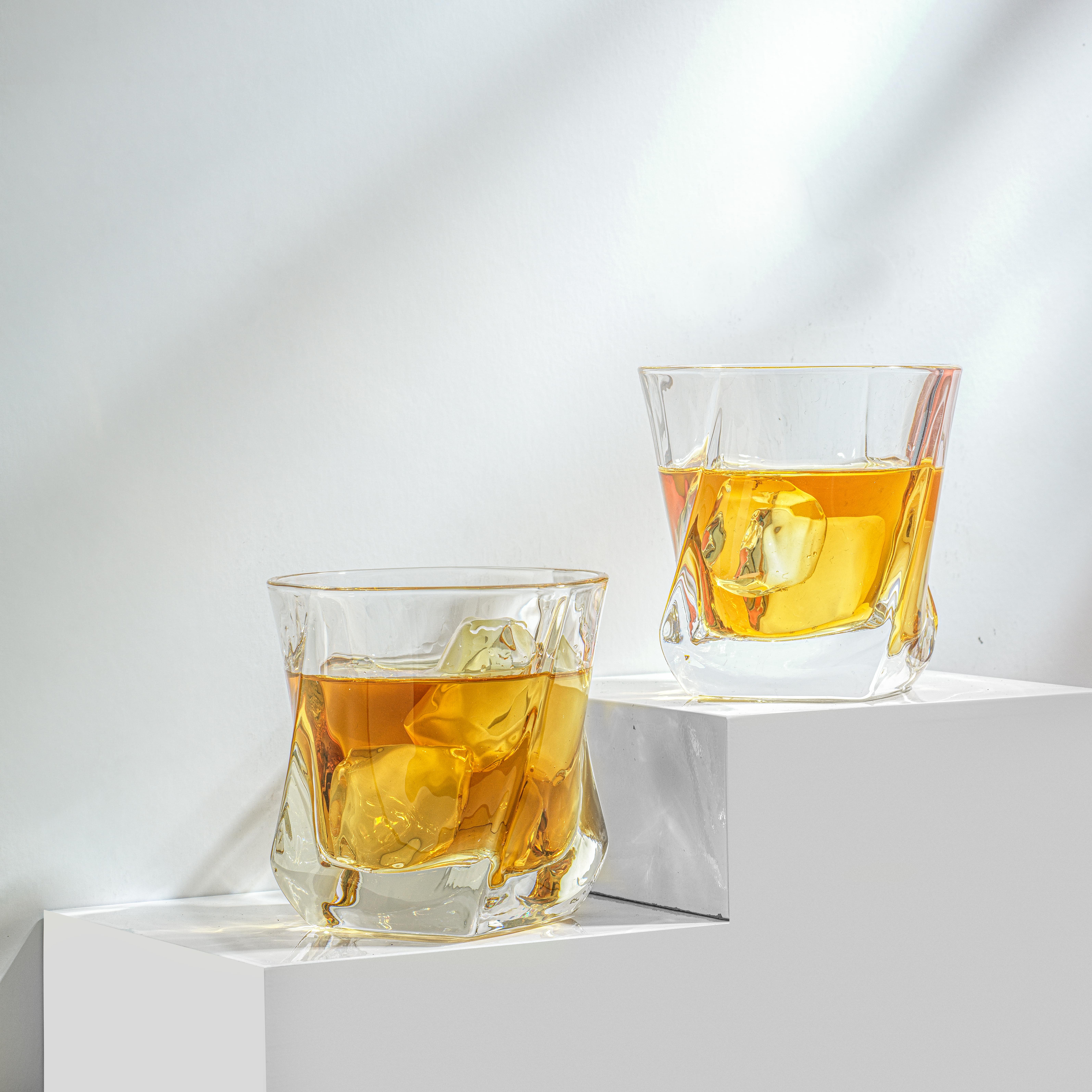 JoyJolt - Wholesale Cocktail/Liquor Glass - Aurora Crystal Whiskey Glasses, Set of 26