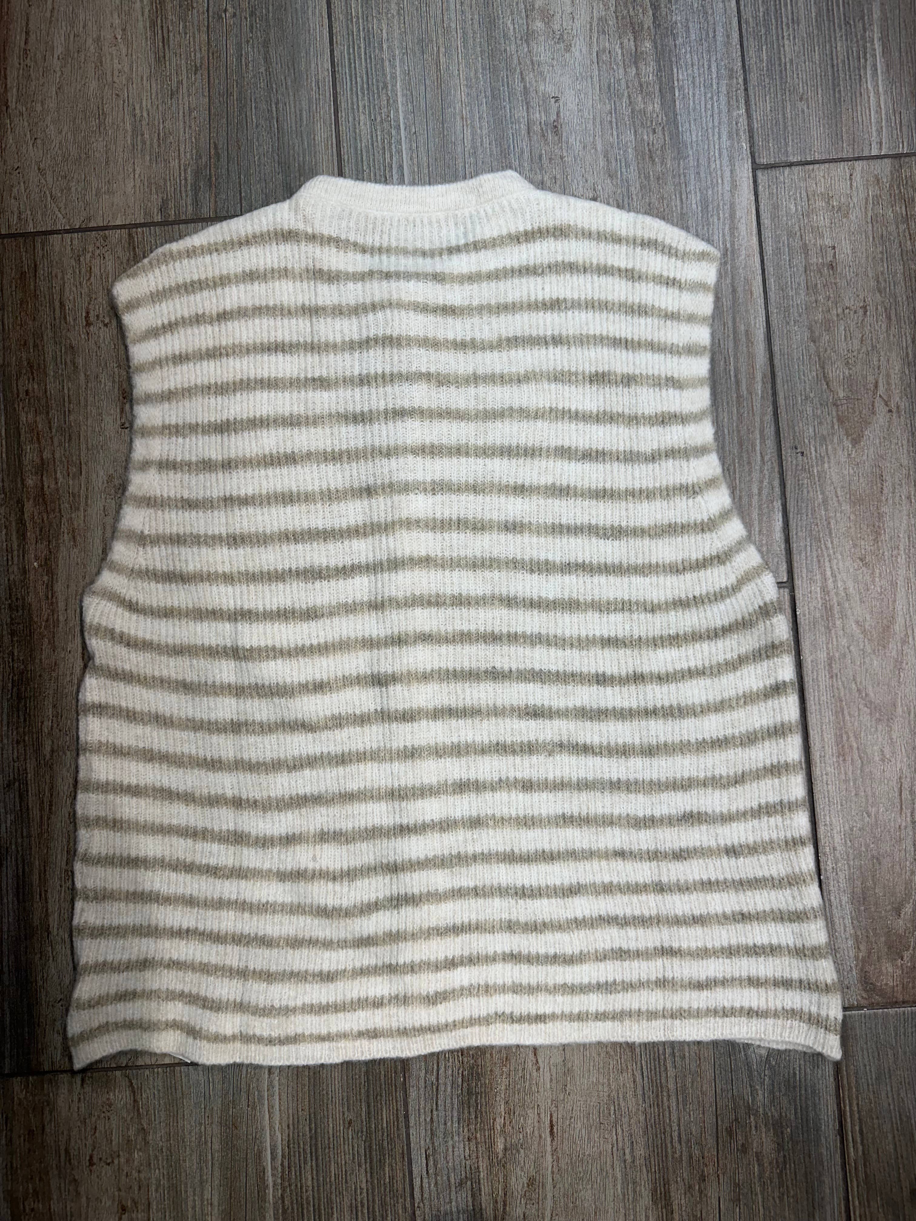 LÉA & LUC – Großhandel Oberbekleidungsweste – Damen – Gestreifte ärmellose Weste REF. 213123