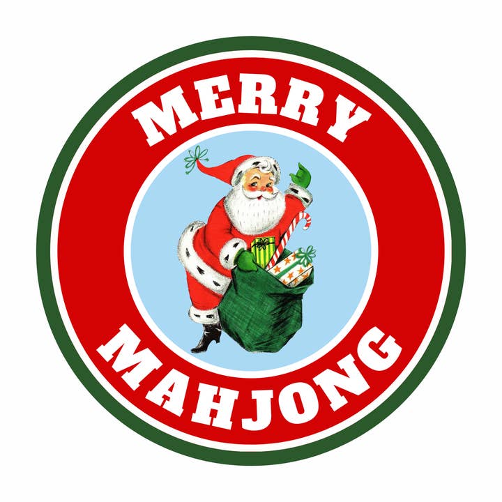 Stylin Brunette & Troop Mahjong - Wholesale Gift Tag - Merry Mahjong (Sold in Sets of 20)0