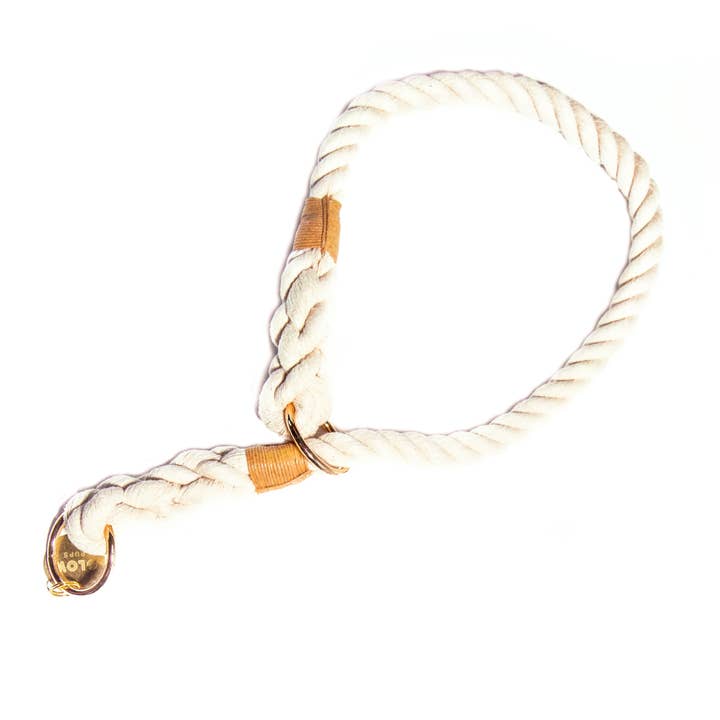 White Boho Chic Style Slip Collar for wholesale by Glow Pups