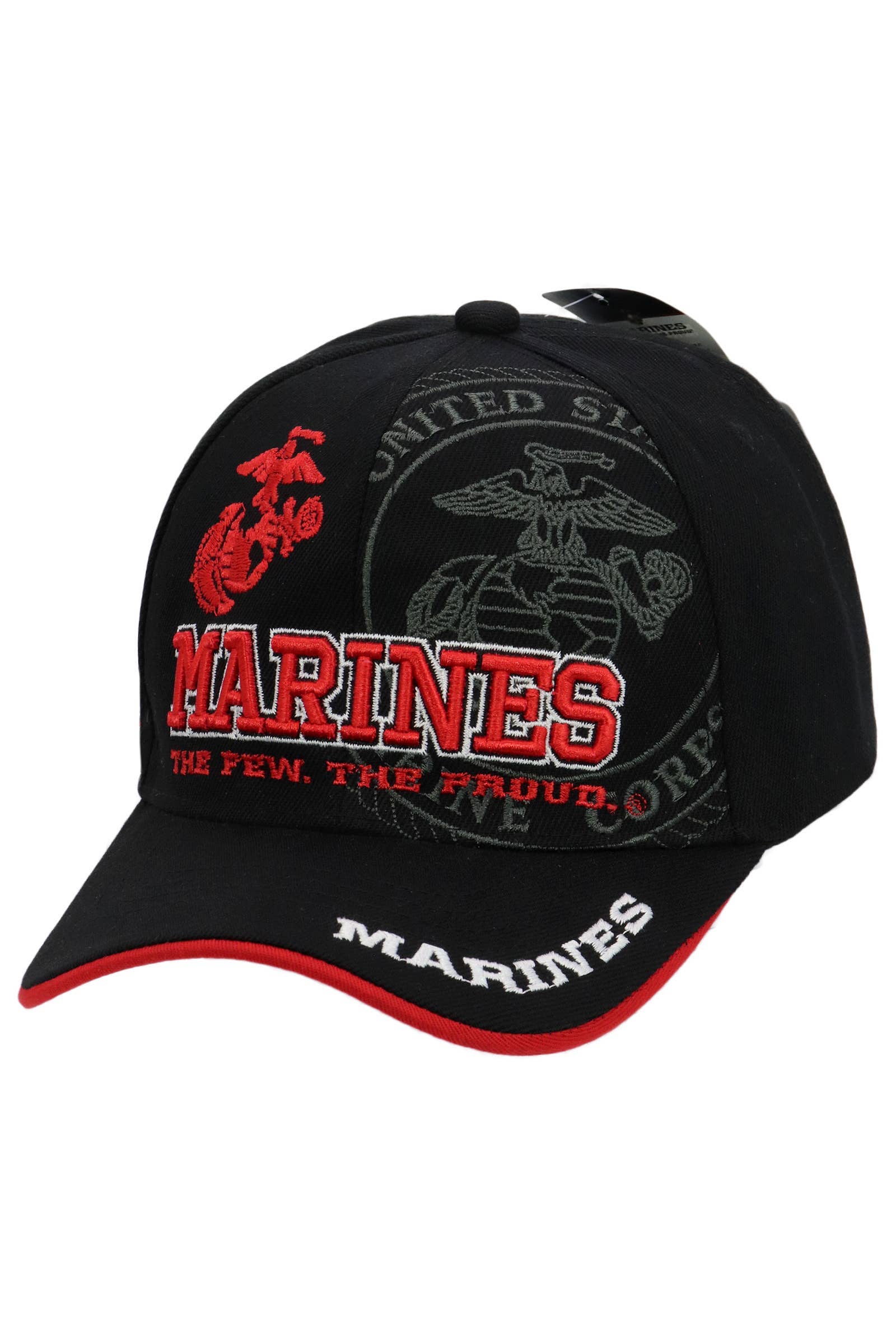 Cap Zone - Wholesale Baseball Cap - Unisex - U.s. Marine Corps Logo Licensed Baseball Cap