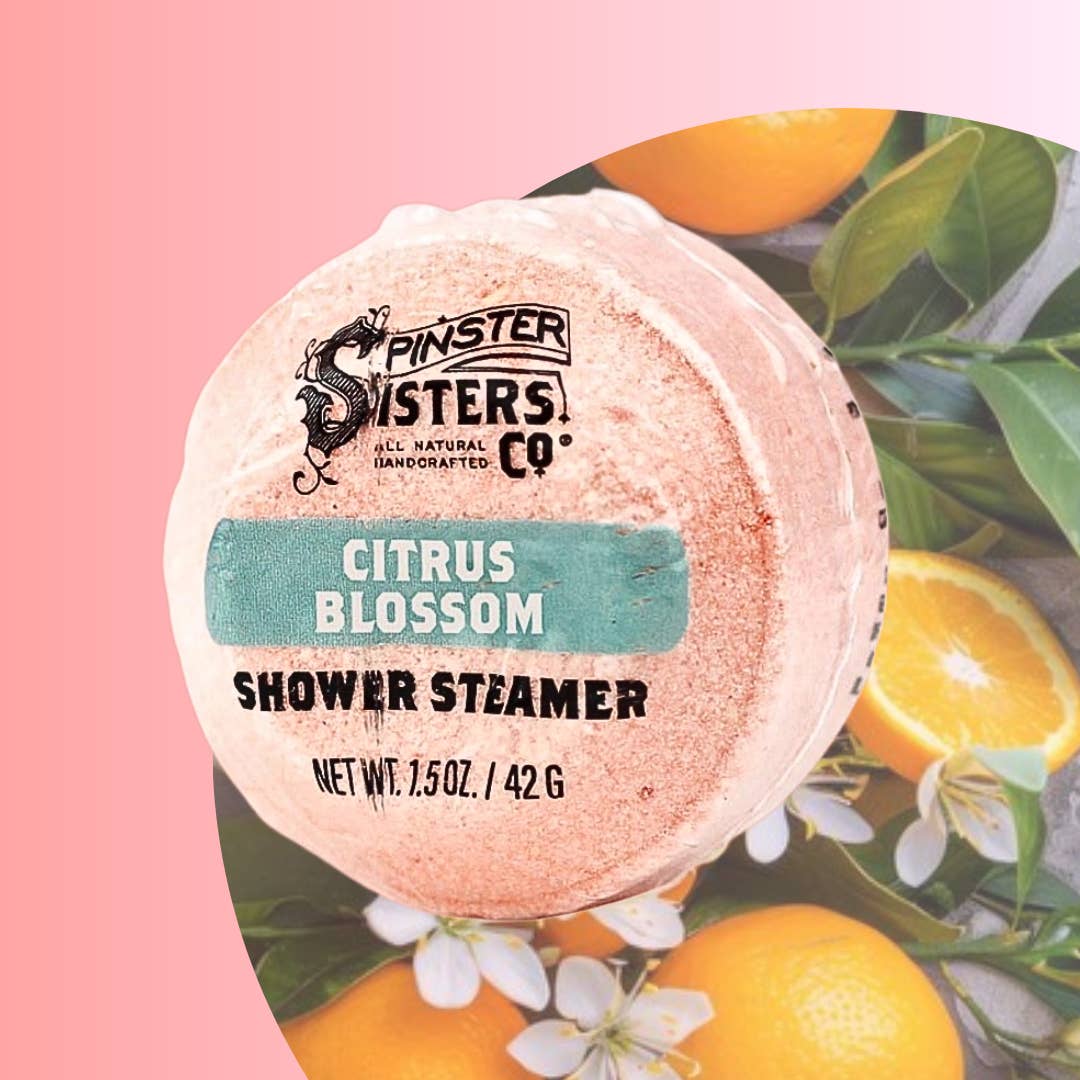 Spinster Sisters Co. / Old Salt Grooming Supply - Wholesale Shower Steamer/Bomb - Citrus Blossom Essential Oil Shower Steamer: Uplifting Aroma
