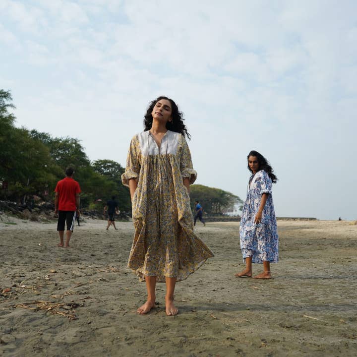 Annahmol - Wholesale Dress - Women's - Block Print Summer Dress 12