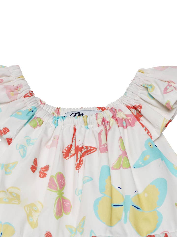 Minna - Wholesale Dress - Kids - Tiered Twirl Dress - Butterfly Ballet Petal Pastels12