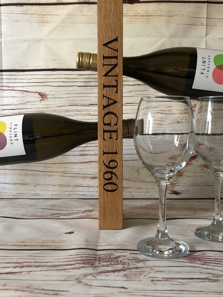 Oak Wine Rack for engroshandel hos Holder and Hook