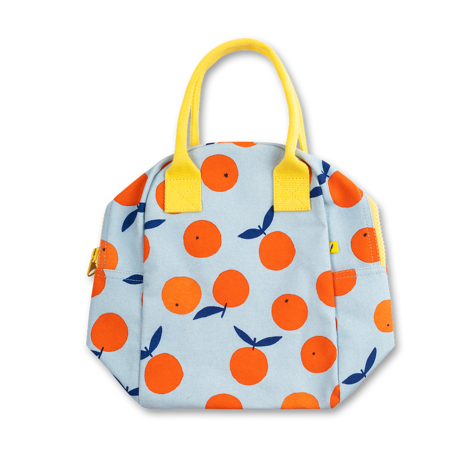 Fluf – wholesale Lunch bag/box – Zipper Lunch Bag - Oranges3