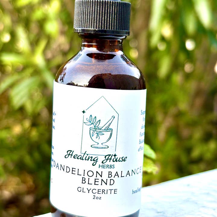 Dandelion Balance Blend Glycerite for wholesale by Healing House Herbs