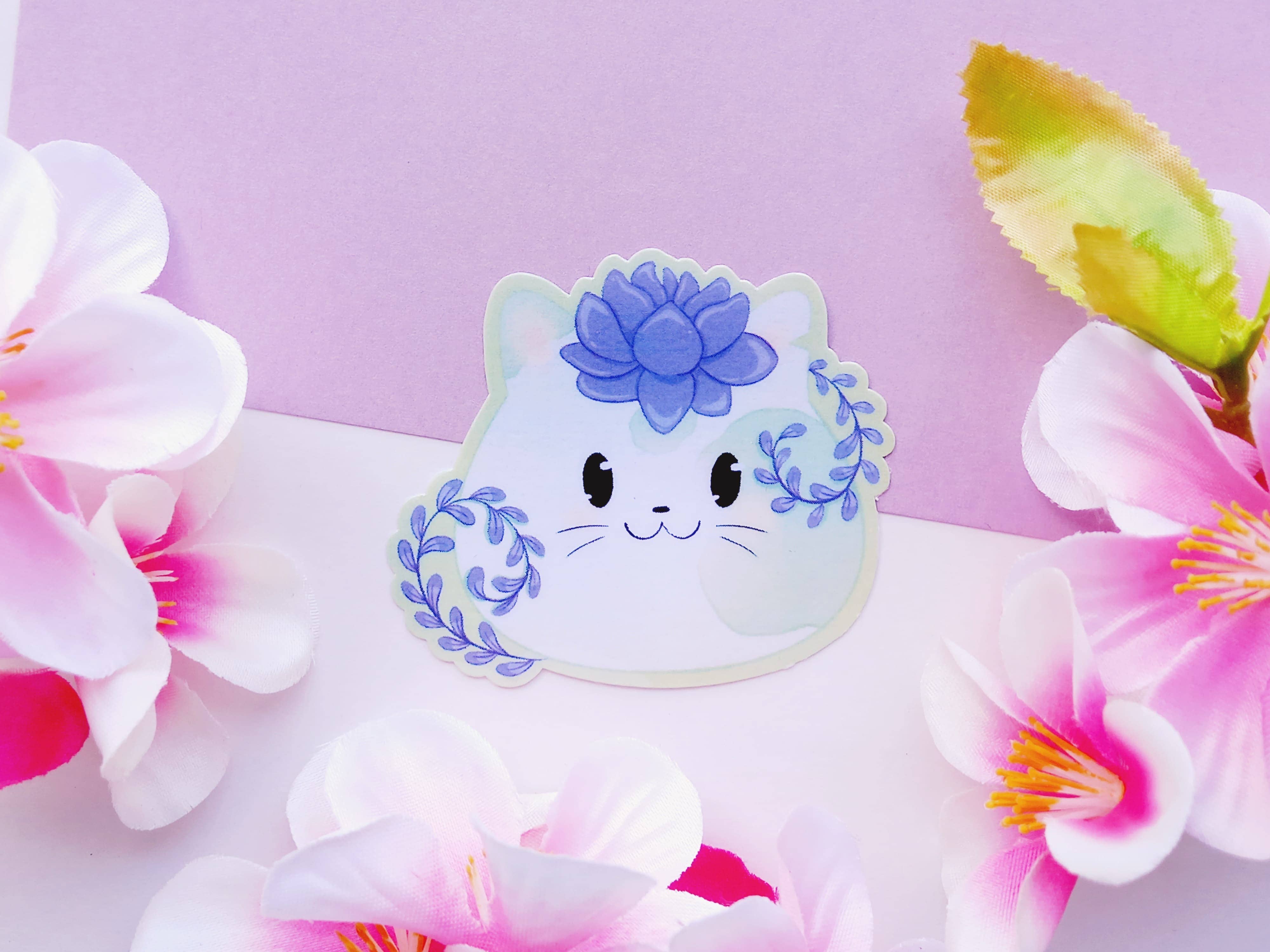 Arthelios Studio - Wholesale Sticker - Kitty Cactus Decal1