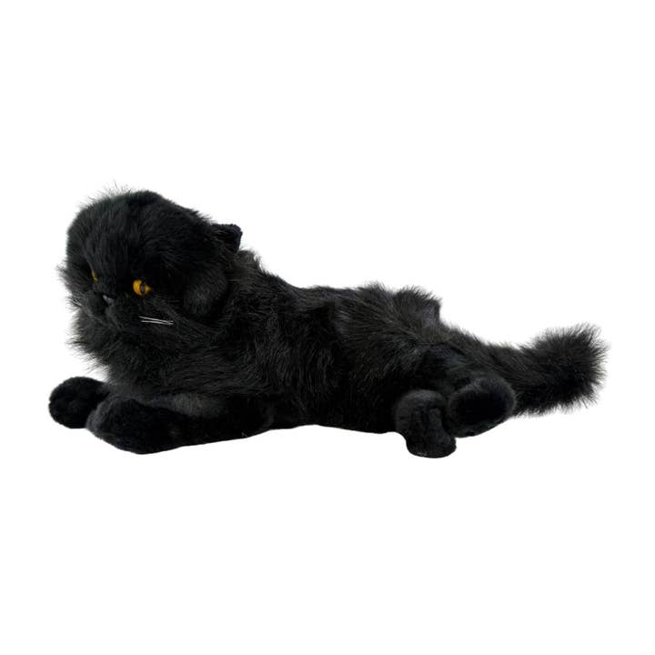 Bocchetta Plush Toys - Venta al por mayor Peluche - Perros - Onyx - Gato Negro - 38 cm tumbado4