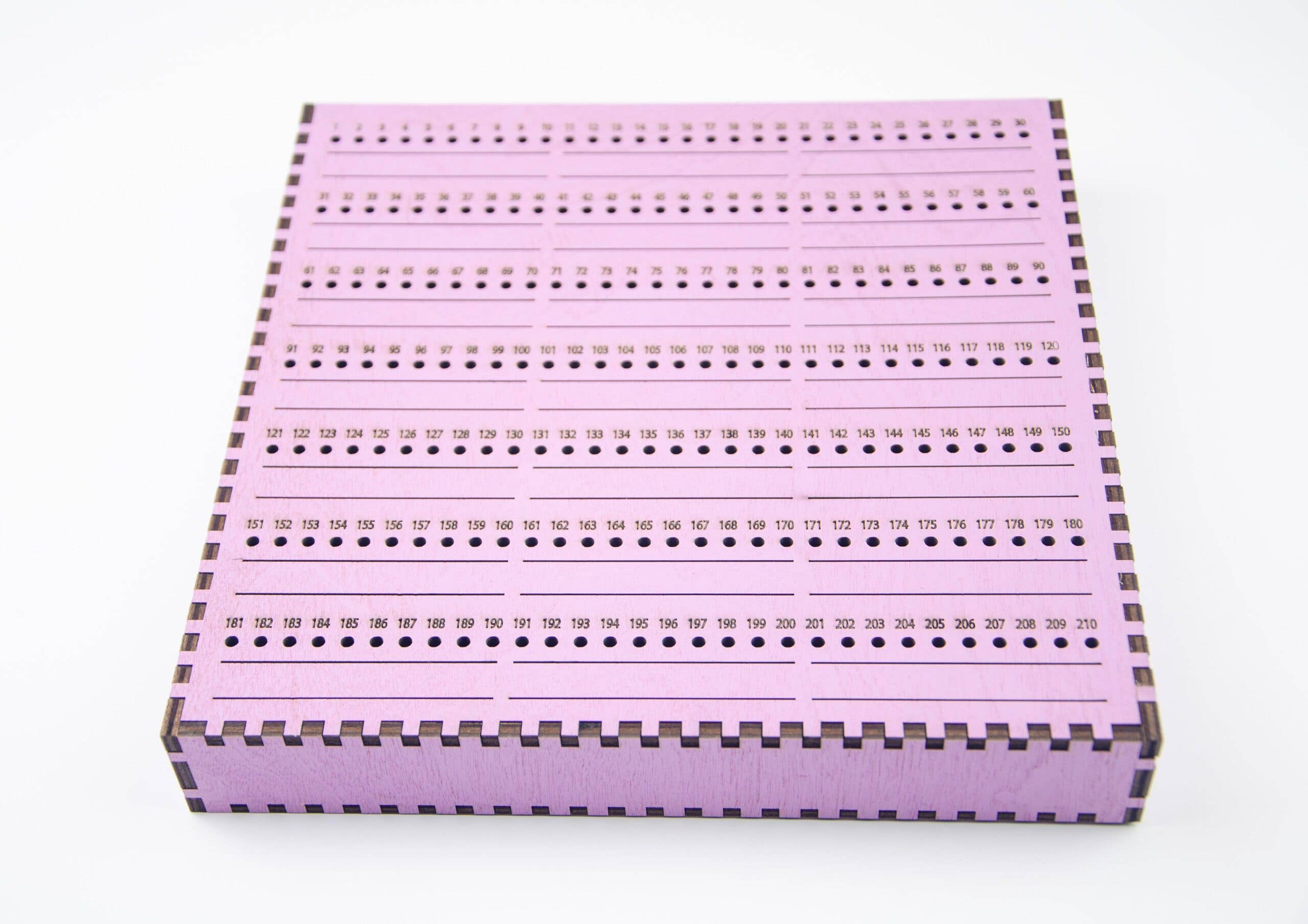 Embroidery craft – Engroshandel Håndværk forsyninger – Broderinål Opbevaringsorganisator – Træboks 80 Huller4