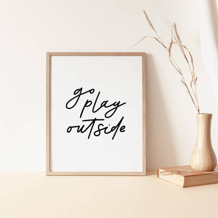 Go Play Outside — 8x10 Art Print for wholesale by Agricola Studio