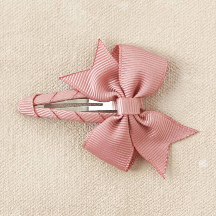 Acre - Wholesale Hair Clip - Kids - Grosgrain Bow Snap Clip // Lottie0