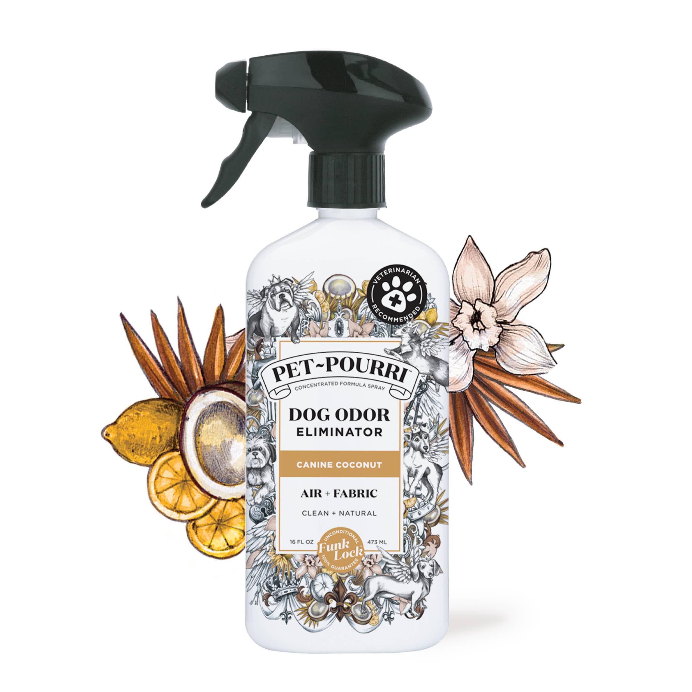 ~Pourri - Wholesale Pet Deodorizing Spray - Pet~Pourri Dog Canine Coconut Air + Fabric Odor Refresher1