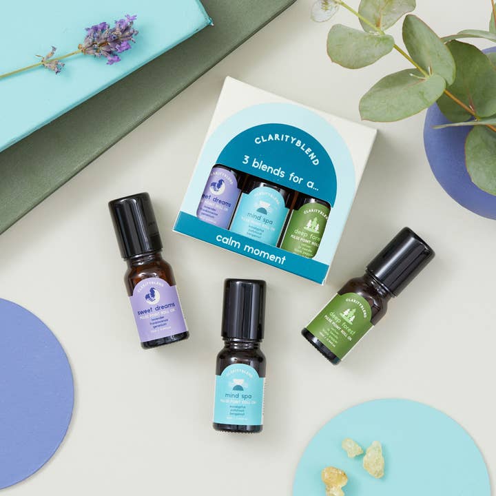 Calm Moments Aromatherapy Roll On Set for wholesale by Clarity Blend Aromatherapy