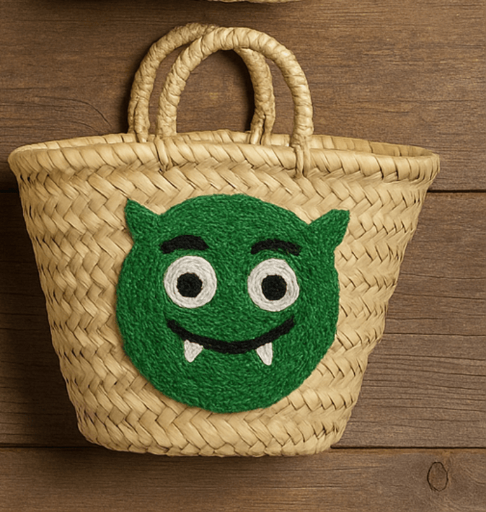 High crafty – wholesale Decal – Party decorations – Personalized Halloween Straw Basket – Custom Name Trick or T15