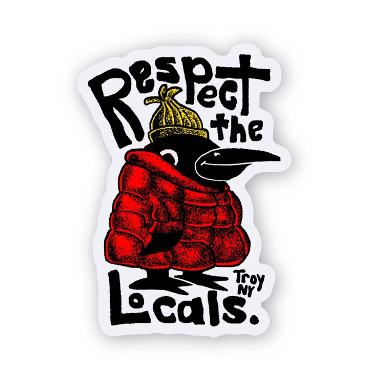 Respect the Locals Sticker for wholesale by Compas Life - Upstate of Mind