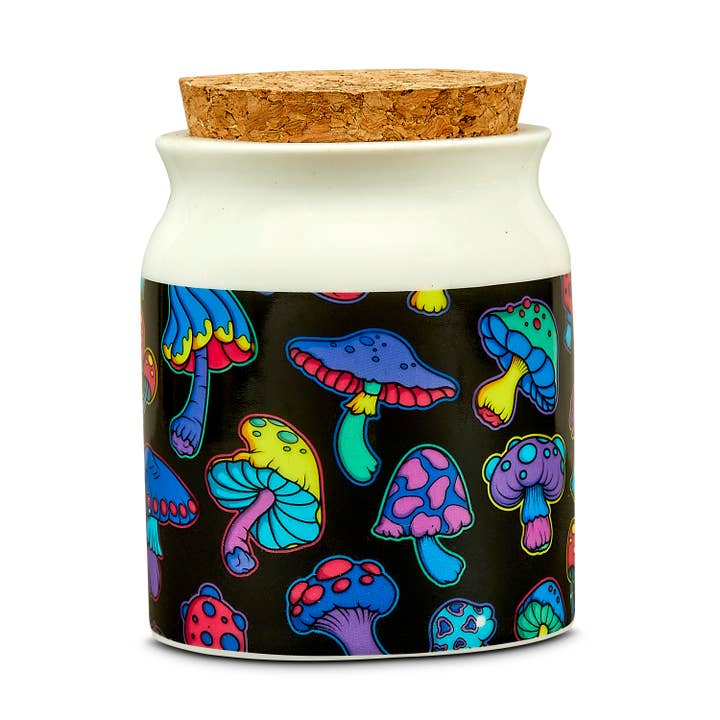 Fashioncraft - Wholesale Jar - Mushroom design Mini Stash jar