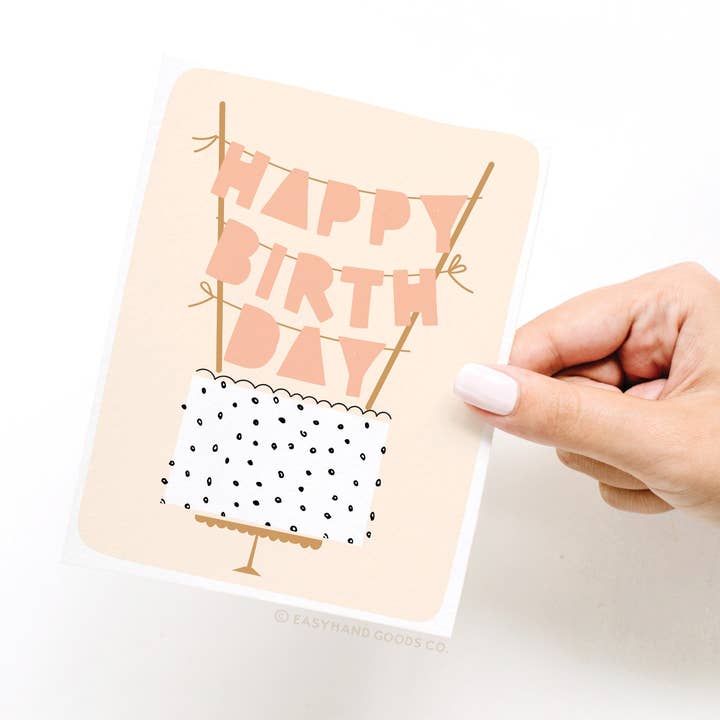 Easyhand Goods – formerly Onderkast – wholesale Birthday card – Happy Birthday Cake Topper Greeting Card2