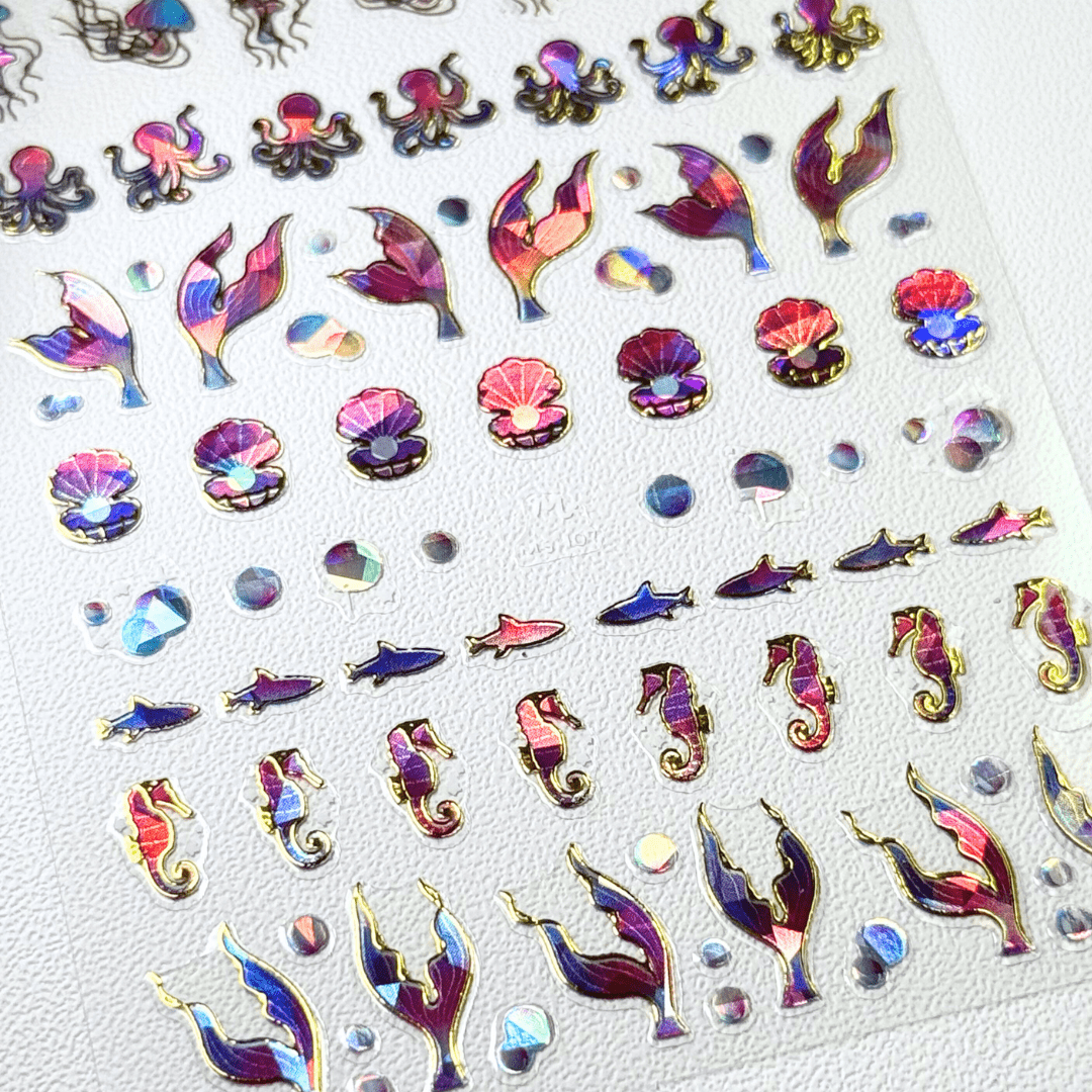 Maniology - Wholesale Nail Art/Decal - Fin & Friends (MS-107) - Nail Art Sticker4