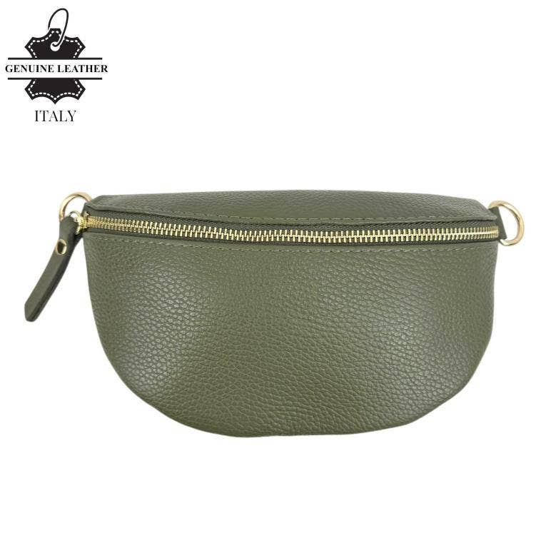 Chenson & Gorett - Vente Sac ceinture – femme - Sac banane compact en cuir italien pour femme. Promotion en ligne.24