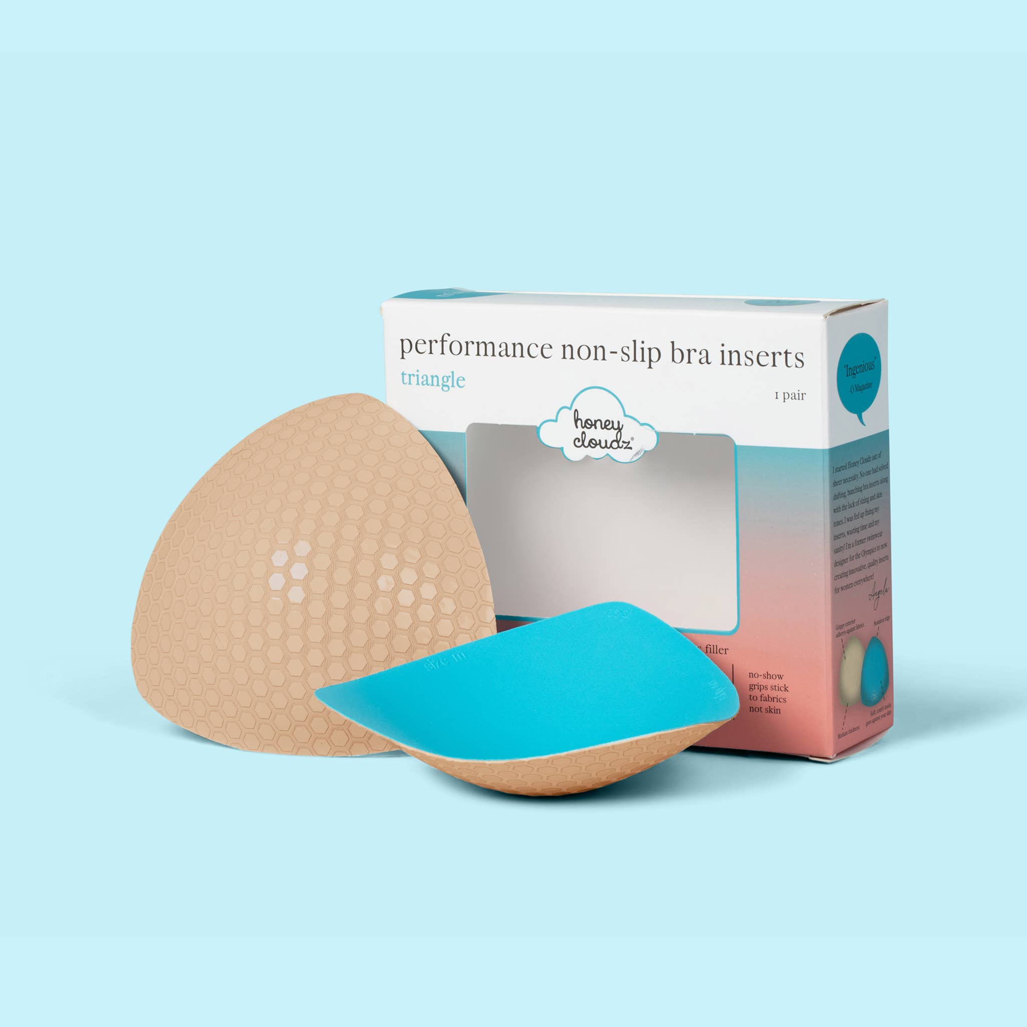 Honey Cloudz – wholesale Bra inserts – Women’s – Triangle Classic Bra Inserts 1