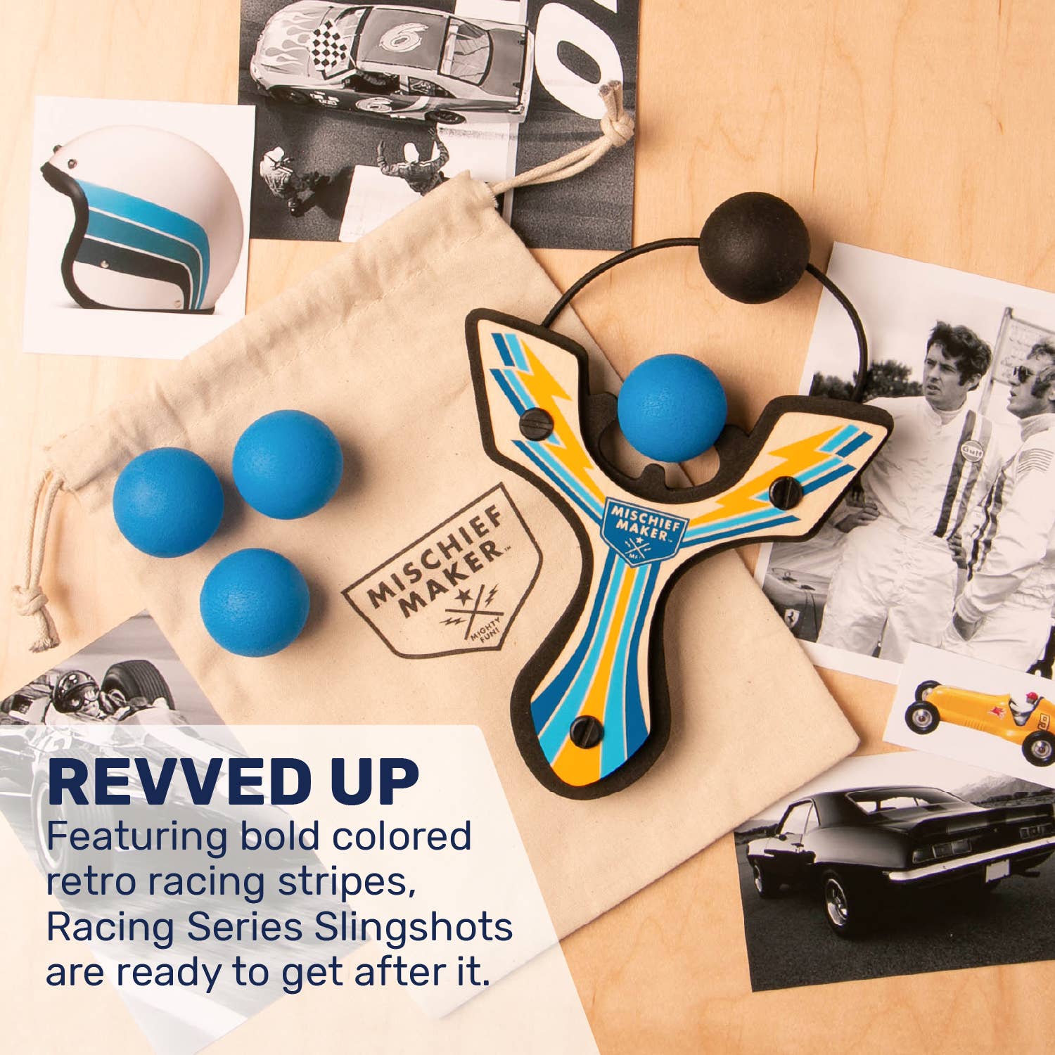 Mighty Fun! - Wholesale Slingshot - Kids - Mischief Maker® Slingshot - Racing Assorted10
