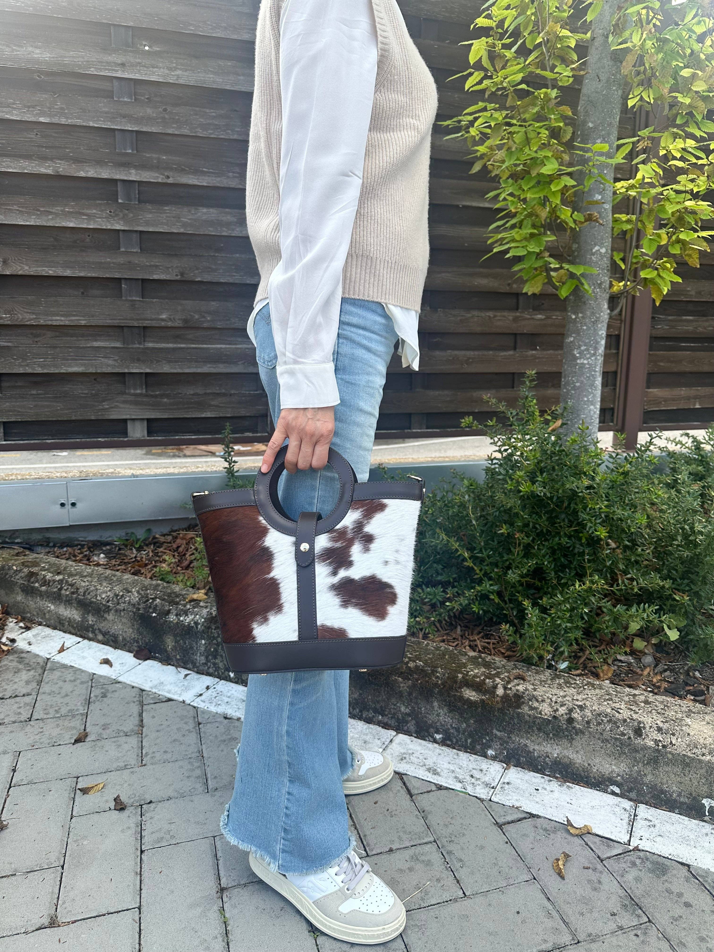 Zhade - Wholesale Top Handle Bag - Women's - CIRCLE- "little horse"1