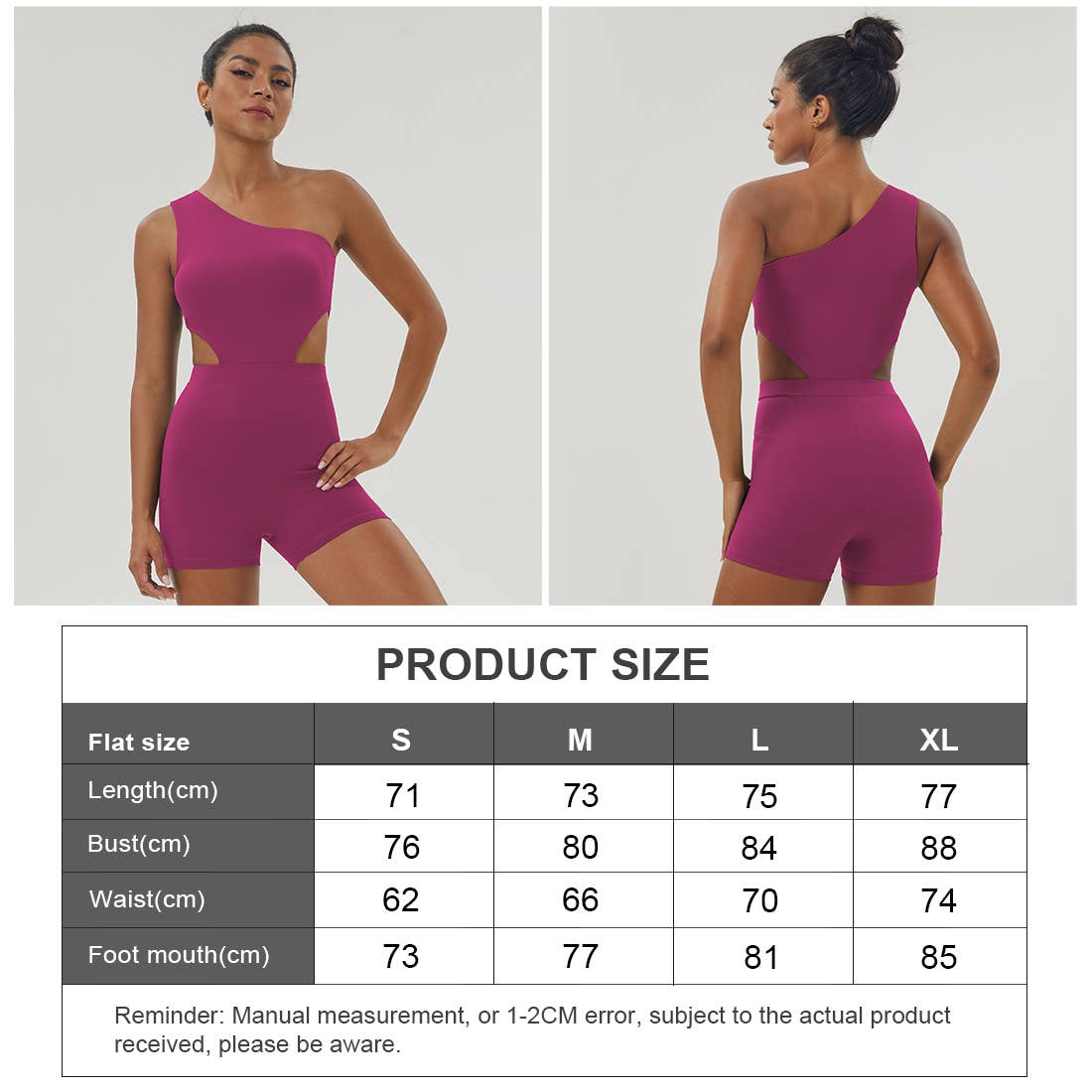 Sodalemon – Großhandel Jumpsuit – Damen – Einschultriger, elastisch gepolsterter Fitness-Yoga-Overall für Damen7