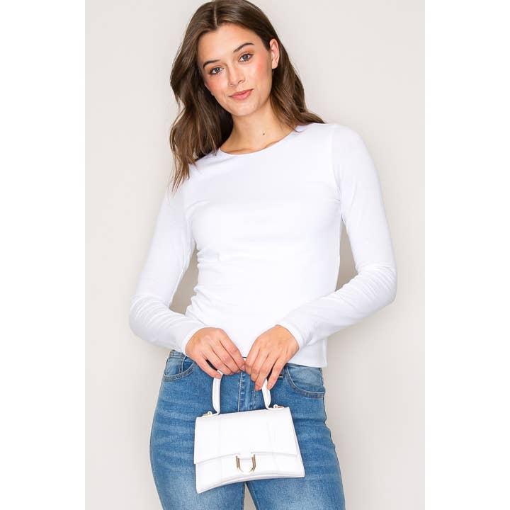 Doppellagiges Langarmshirt aus Baumwolle für den Großhandel von Popular 21