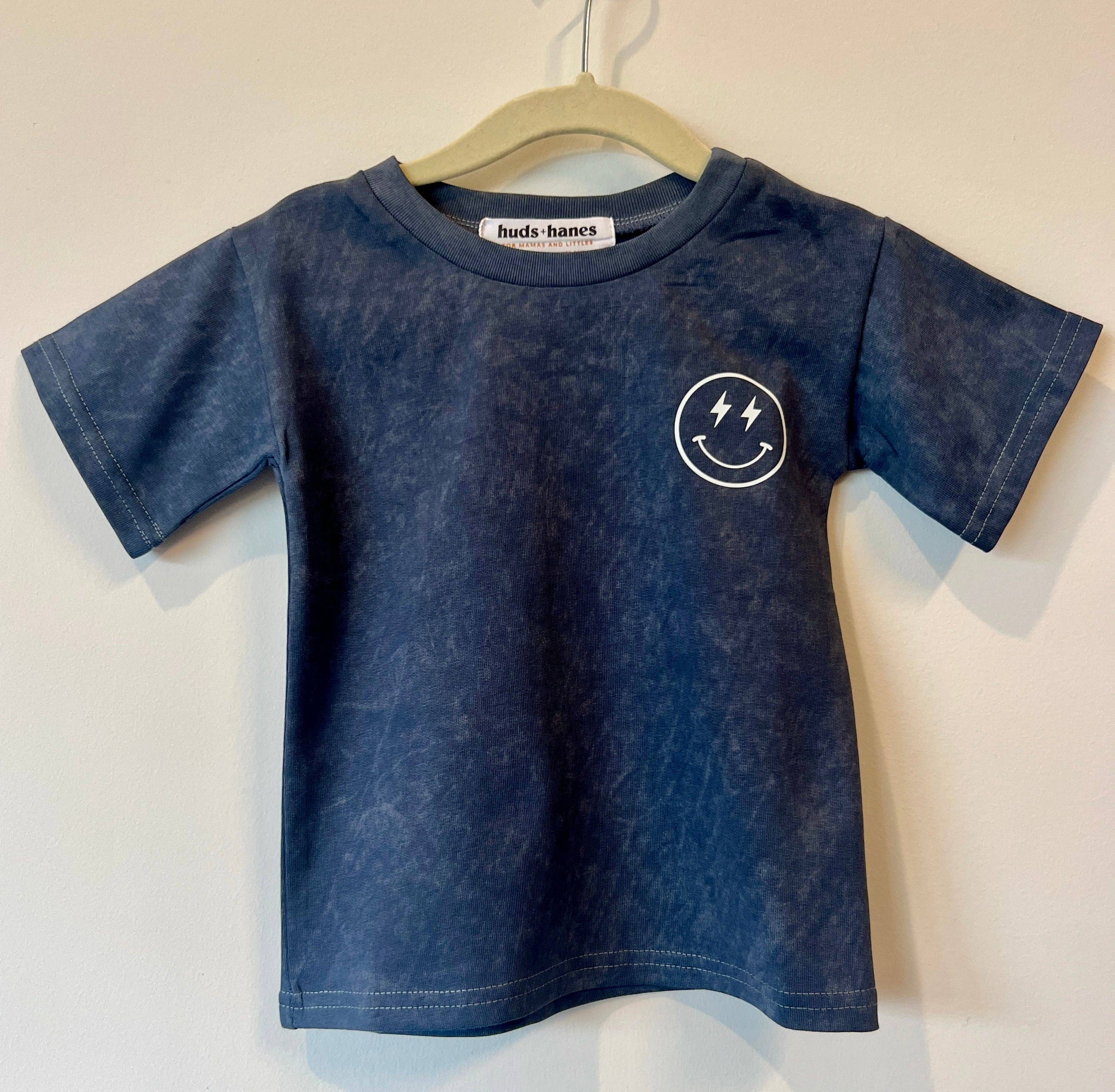 Huds + Hanes - Wholesale Screen-printed t-shirt – Kids - Have a Good Day 😊 Acid Wash Tee4