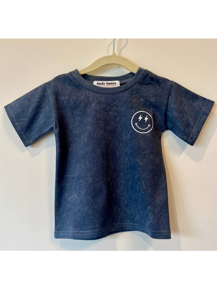 Huds + Hanes - Wholesale Screen-printed t-shirt – Kids - Have a Good Day 😊 Acid Wash Tee4