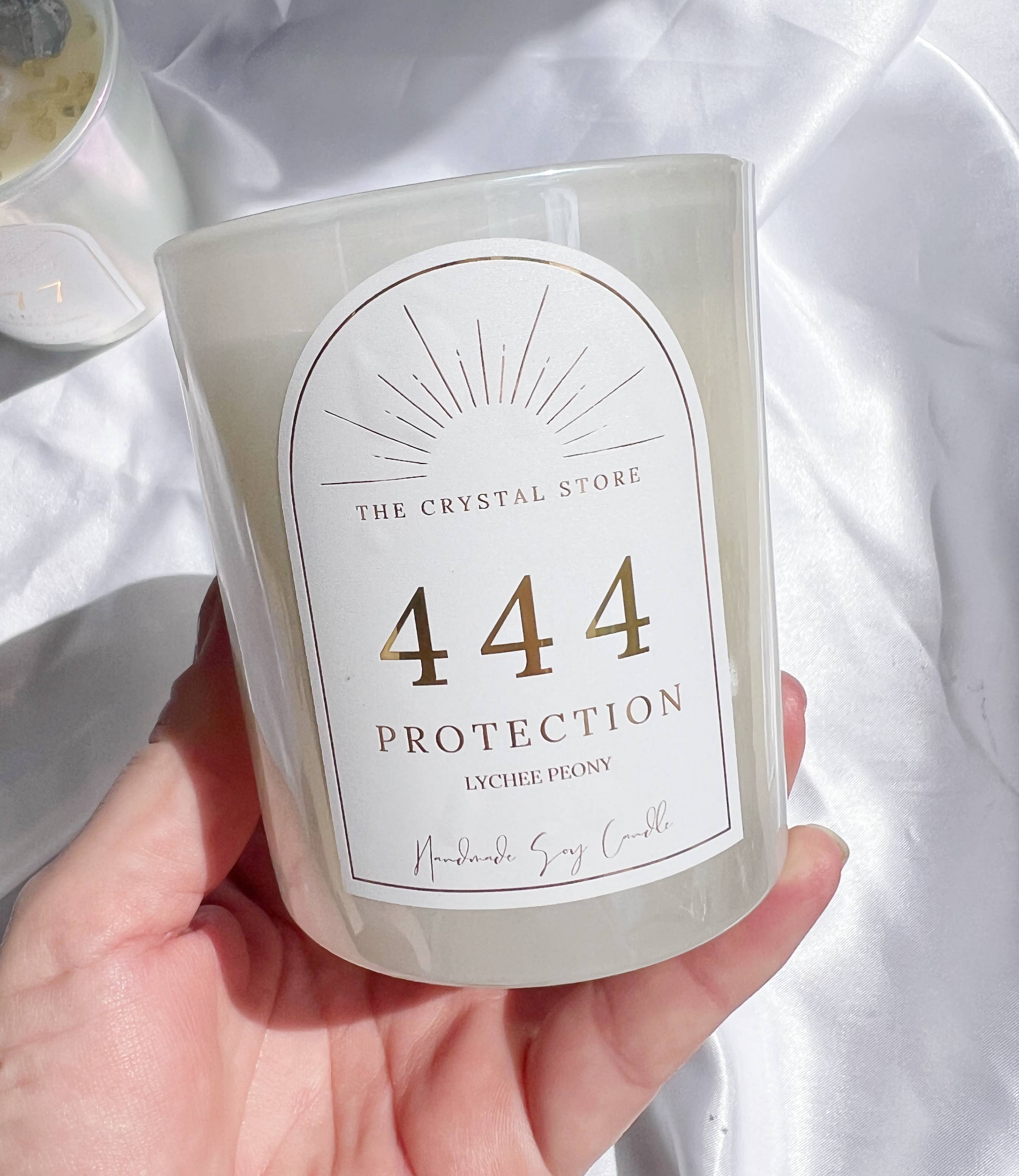 The Crystal Store - Wholesale Jar/Filled Candle - Manifest Angel Number Crystal Candles5