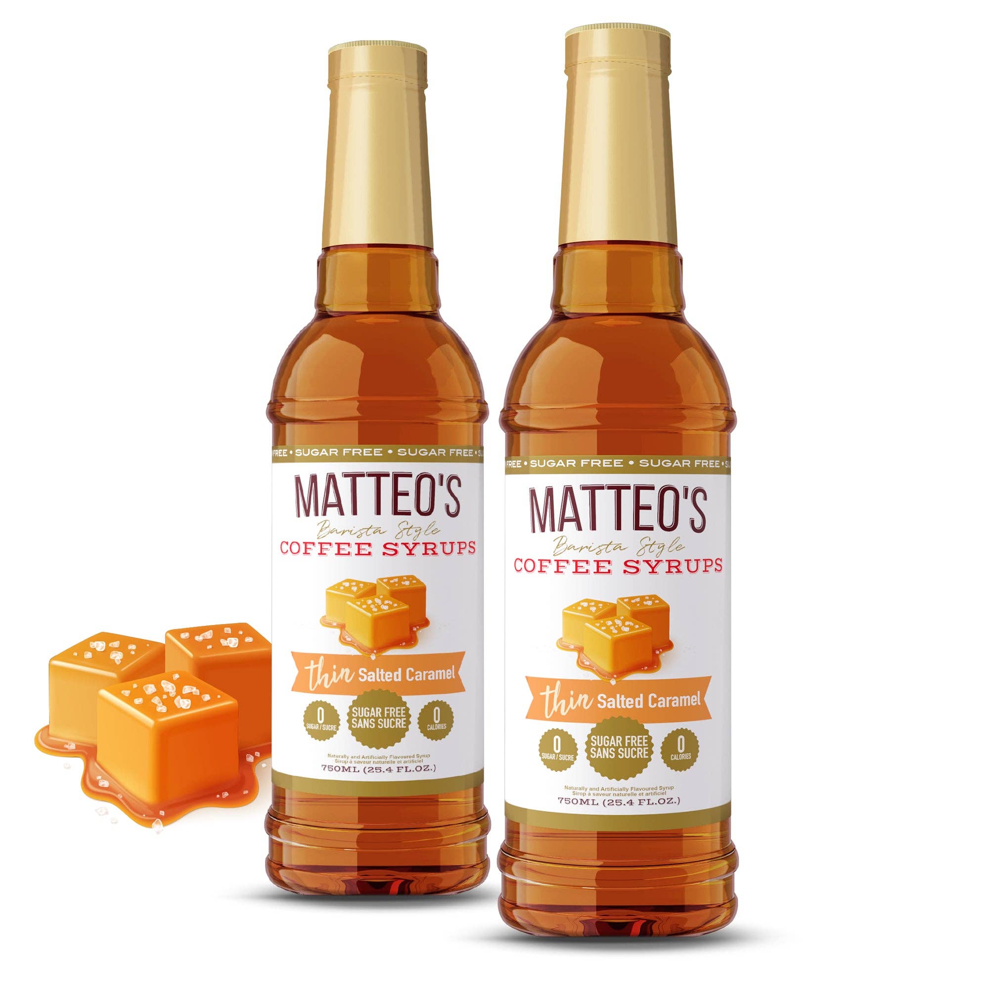 Matteo's - Wholesale Iced Coffee/Cold Brew - Matteo's Sugar Free Coffee Syrup, Salted Caramel, 0 Calories, 0 Sugar, Keto Friendly6