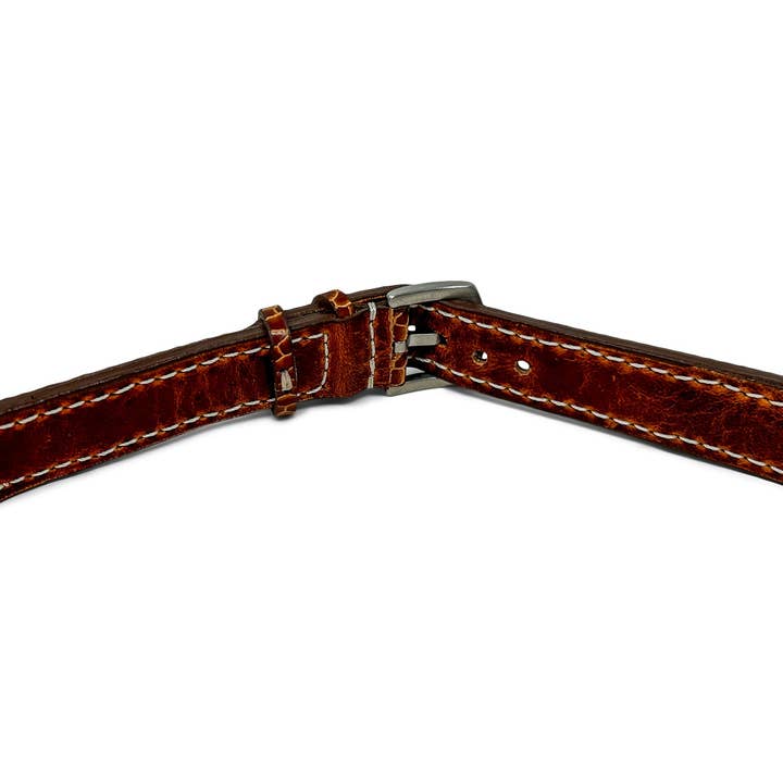 Jack Foster Leather - Wholesale Watch Band/Strap - Unisex - "Calhoun" Premium Watch Strap | Cognac Beaver Tail | USA Made