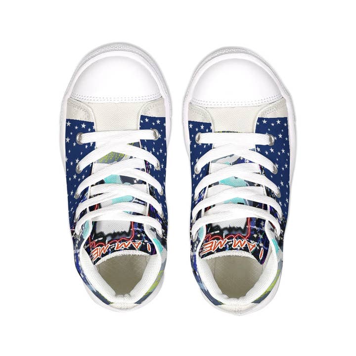 Sapato infantil de lona de cano alto IAKAM IME por atacado de IAKAM