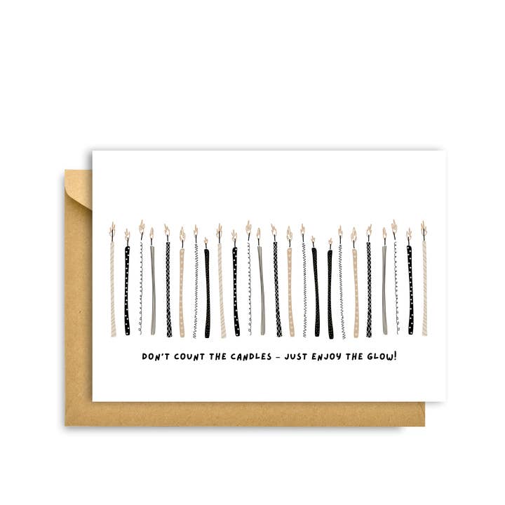 ENJOY THE GLOW CARD for wholesale by My Hygge Shop