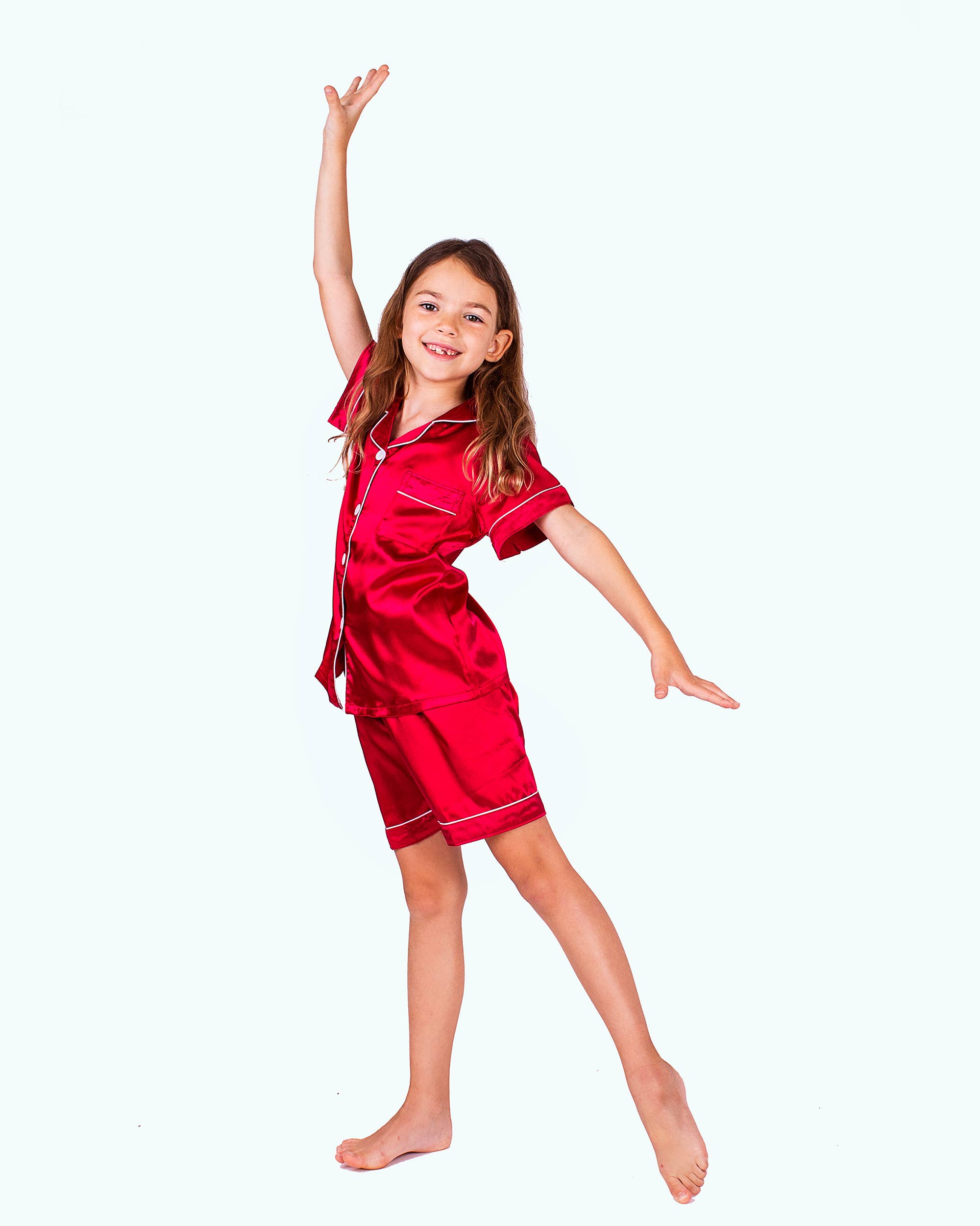 Sisters G Kids – wholesale Sleepwear set – Kids – Short Satin Pajamas for Kids24