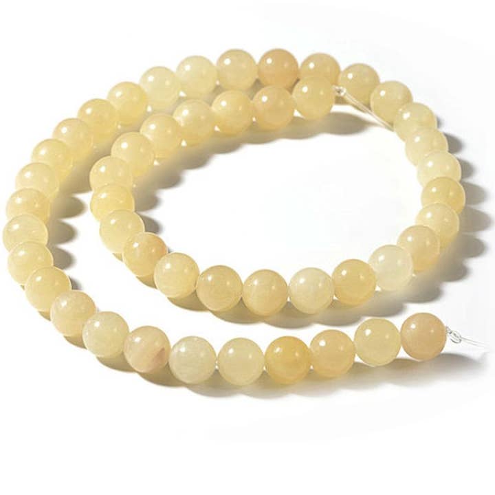 La Boîte à Cailloux - Wholesale Beaded/Pearl Necklace - Orange calcite thread Mexico A