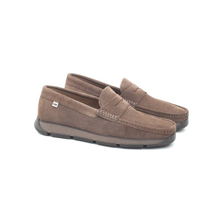 SIBRAZ-TAUPE læder ruskind loafer for engroshandel hos Ortiz & Reed