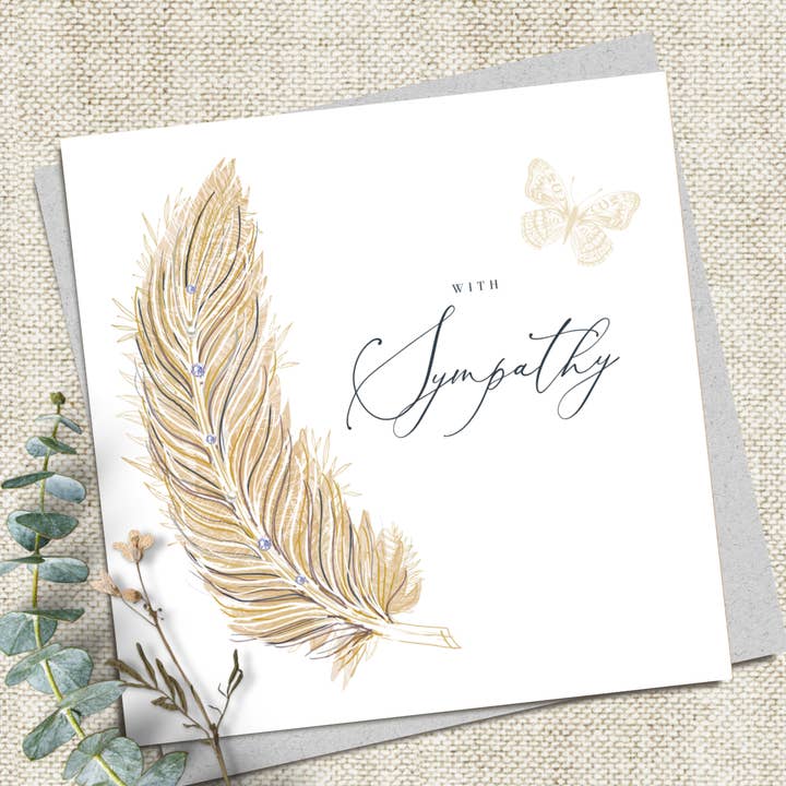 Met medeleven - veer voor wholesale door Katie Phythian Design