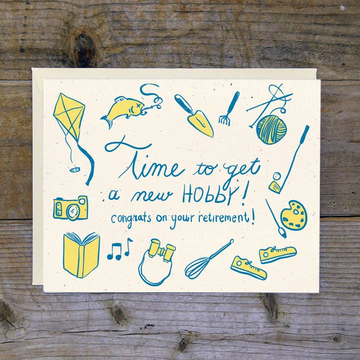 Neue Hobby-Ruhestandskarte für den Großhandel von Troy Cloth & Paper