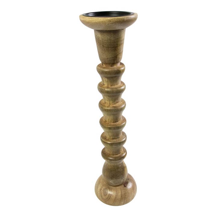 Chandelier en bois de manguier avec anneaux 40 cm pour la vente par Mars & More - Brand of B Living